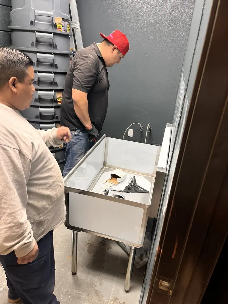 Commercial plumbing and sink installation in Puente Junction